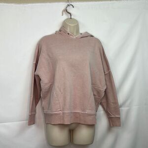Outerknown Pale washed pink hooded sweatshirt size XS